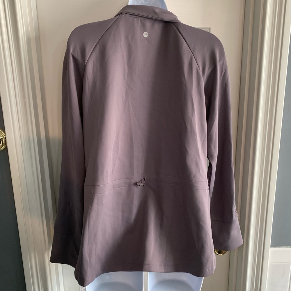Asana Yoga Jacket Track Athletic Slim Fit Lg $44 NEW Athleisure Gym Workout - Picture 7 of 12